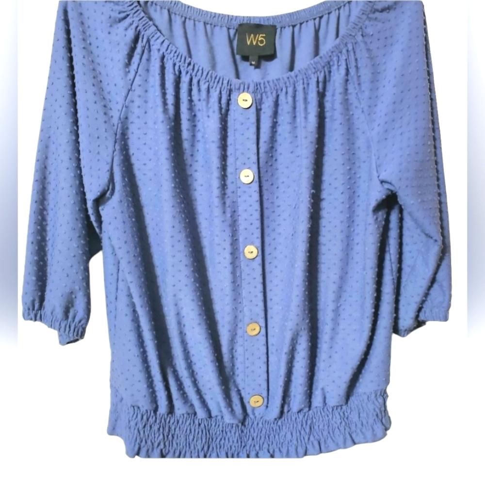 Anthropologie W5 Swiss Dot Blouse